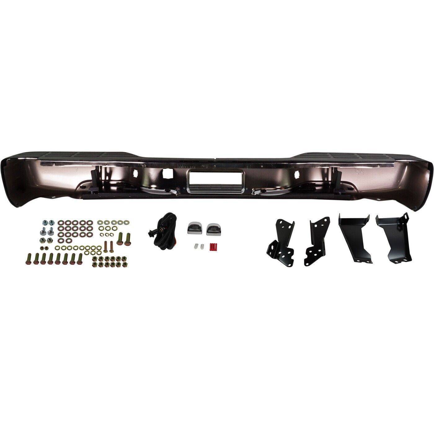 Rear Step Bumper For 1999-2006 Chevrolet Silverado 1500 GMC Sierra 1500 Chrome