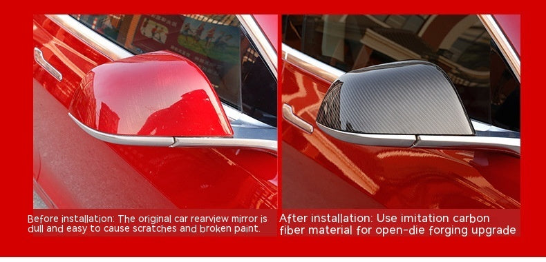 Carbon Fiber Rear View Mirror Cover Modification