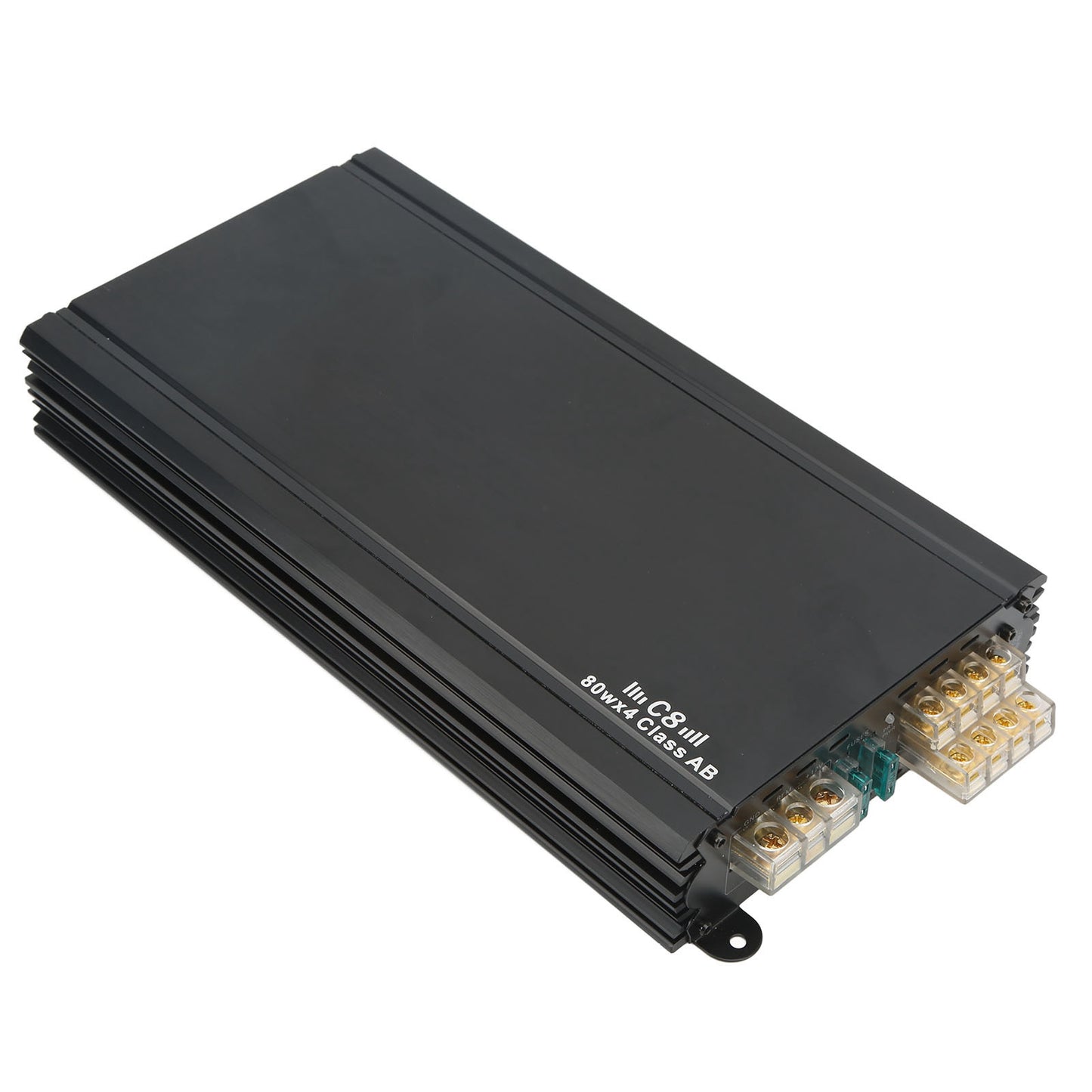 4 Channel Car Amplifier 80W 4 Ohms Class AB Power Stereo Amp Universal for Audio Systems