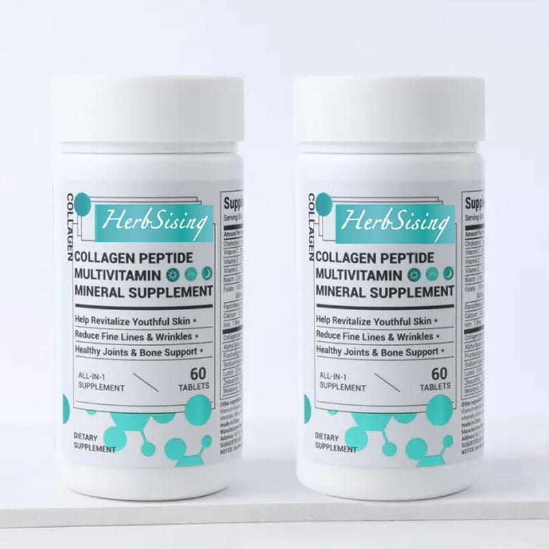 Collagen Peptides For Women, Beauty Vitamin And Mineral Supplement With Multivitamins, Hydrolyzed Protein Peptide Type, Biotin And Vitamins - 60 Capsules