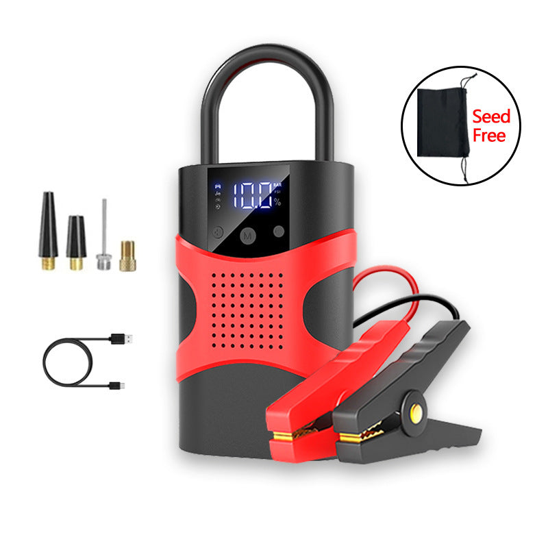 Automobile Emergency Start Power Source Portable Outdoor Digital Display Inflator