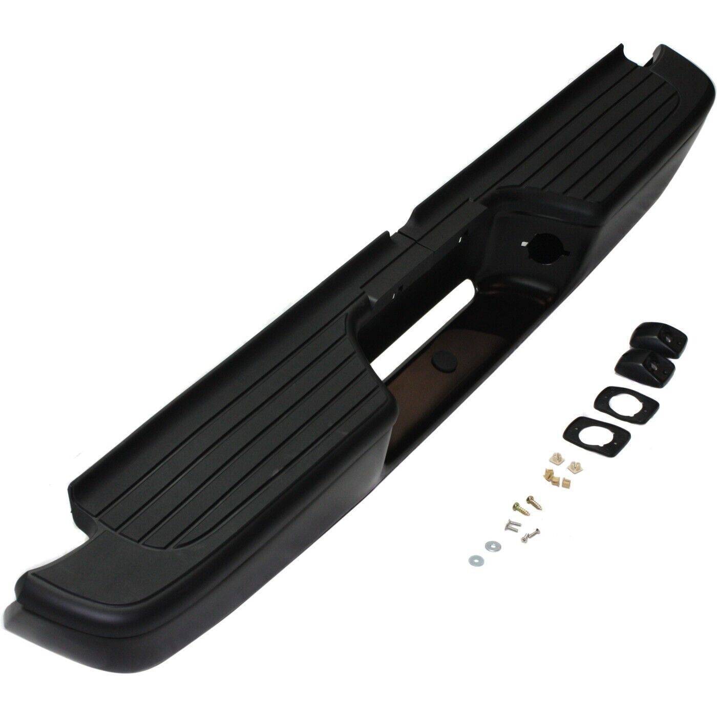 Step Bumper For 1995-2004 Tacoma Rear Powdercoated Black Assembly