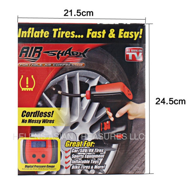 Pistol hand-held mini portable automobile tire pump outdoor emergency air pump pneumatic inflator