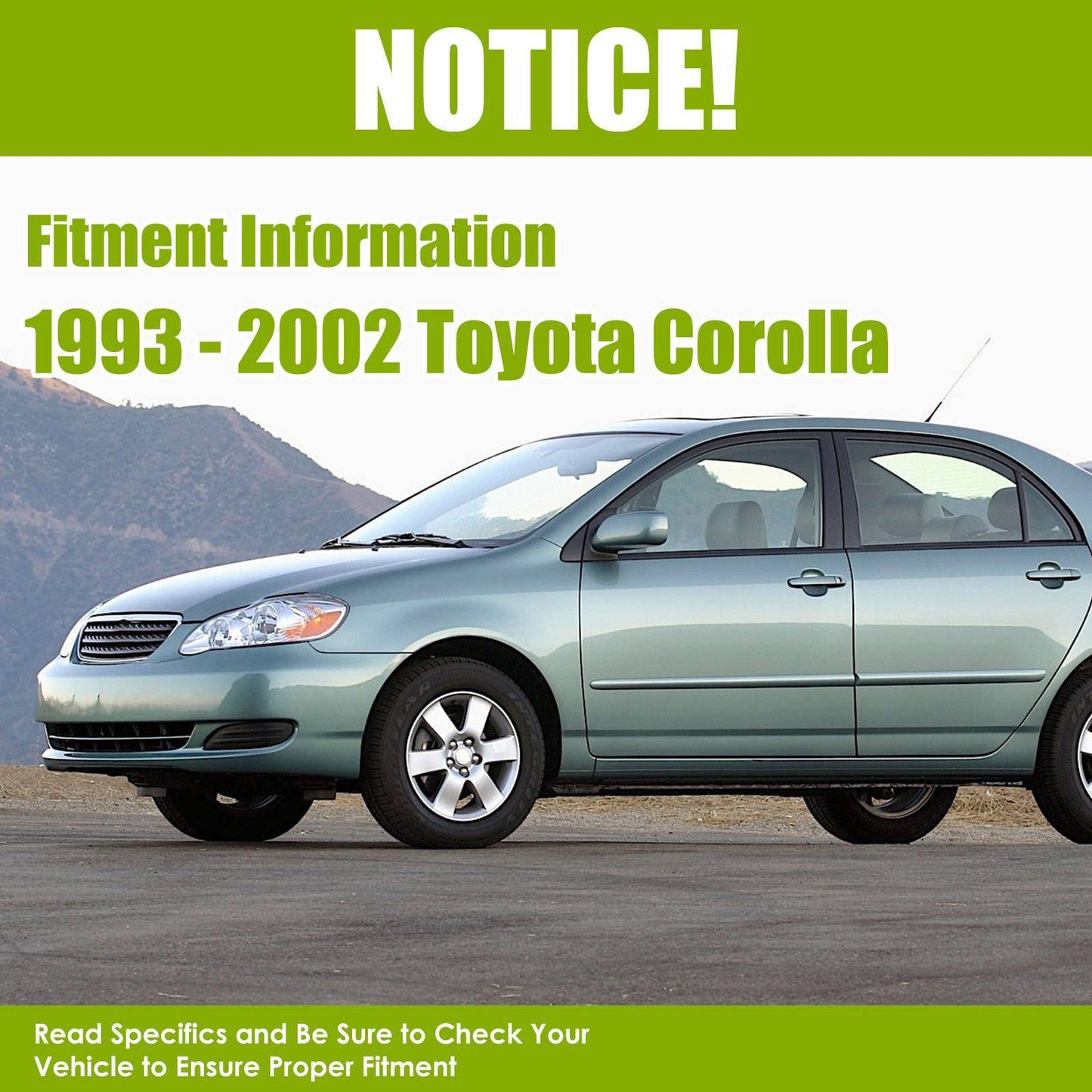 Front Struts W Coil Spring For 1993 - 2002 Chevrolet Geo Prizm Corolla