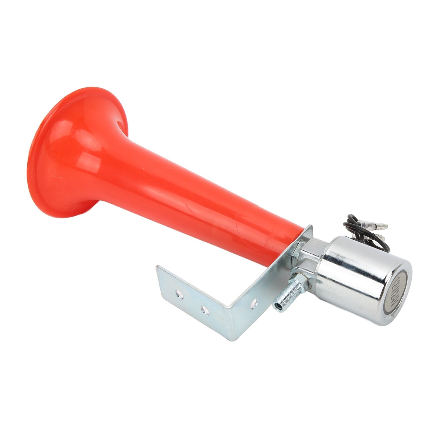180DB Red Air Horn Universal Purpose 12V/24V Caravan Pressure Whistle Horn for Cars Trucks SUVs Motorcycles