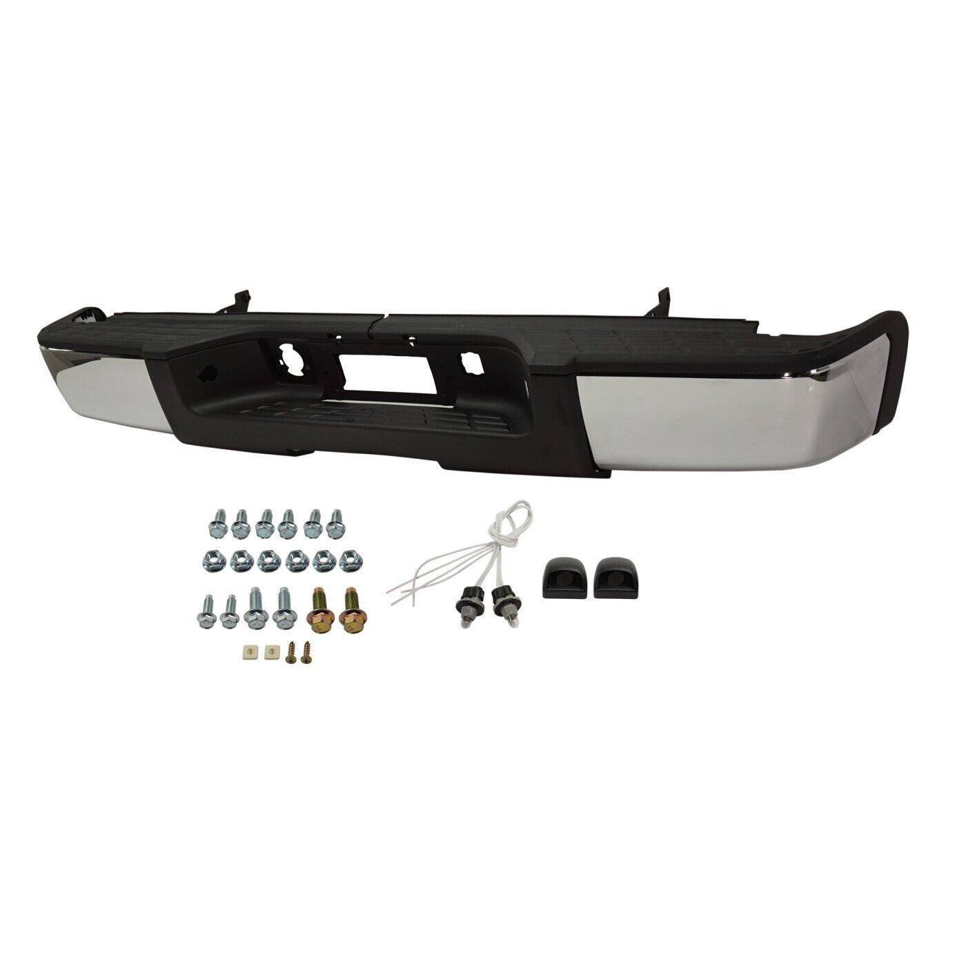 Step Bumper For 2007-2013 Chevrolet Silverado 1500 GMC Sierra 1500 Chrome