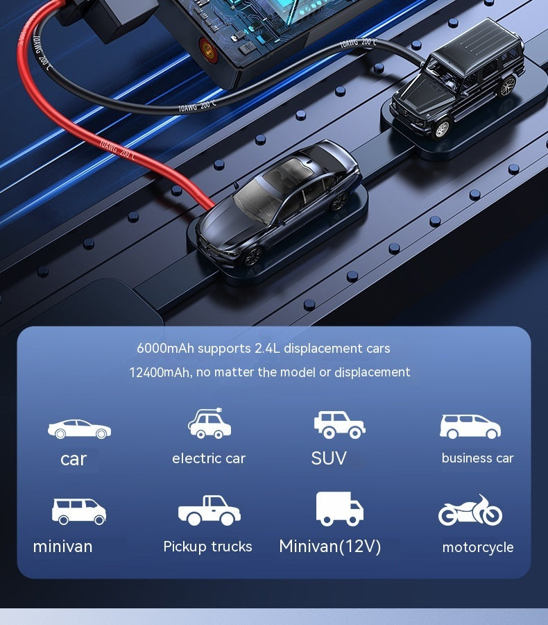 Automobile Emergency Start Power Source All-in-one Machine With Electric Treasure