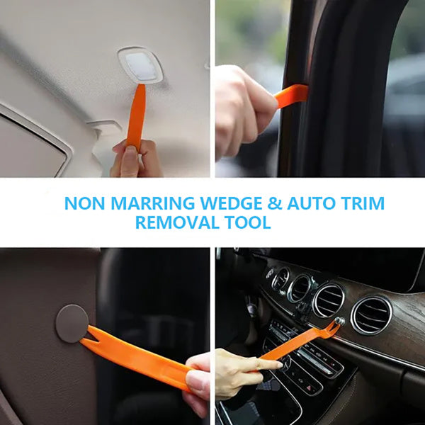 18 Piece Car Emergency Kit With Window Wedge, Air Wedge Bag Pump, Long Range Grabber, Automatic Trim Removal Tool