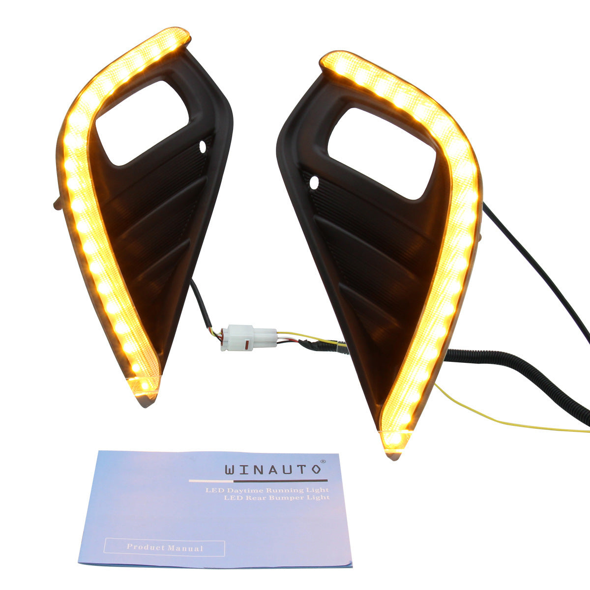 With Streamer Yellow Turn Bi-Color LED Daytime Running Lights
