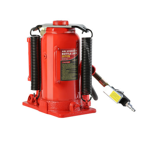 20 Ton Pneumatic Hydraulic Bottle Jack With Hand Pump For Maintenance Of Automobiles, Farm Vehicles, Heavy Trucks, Mobile Machinery And Heavy Equipment Unavailable Platforms- Welfel , Temu