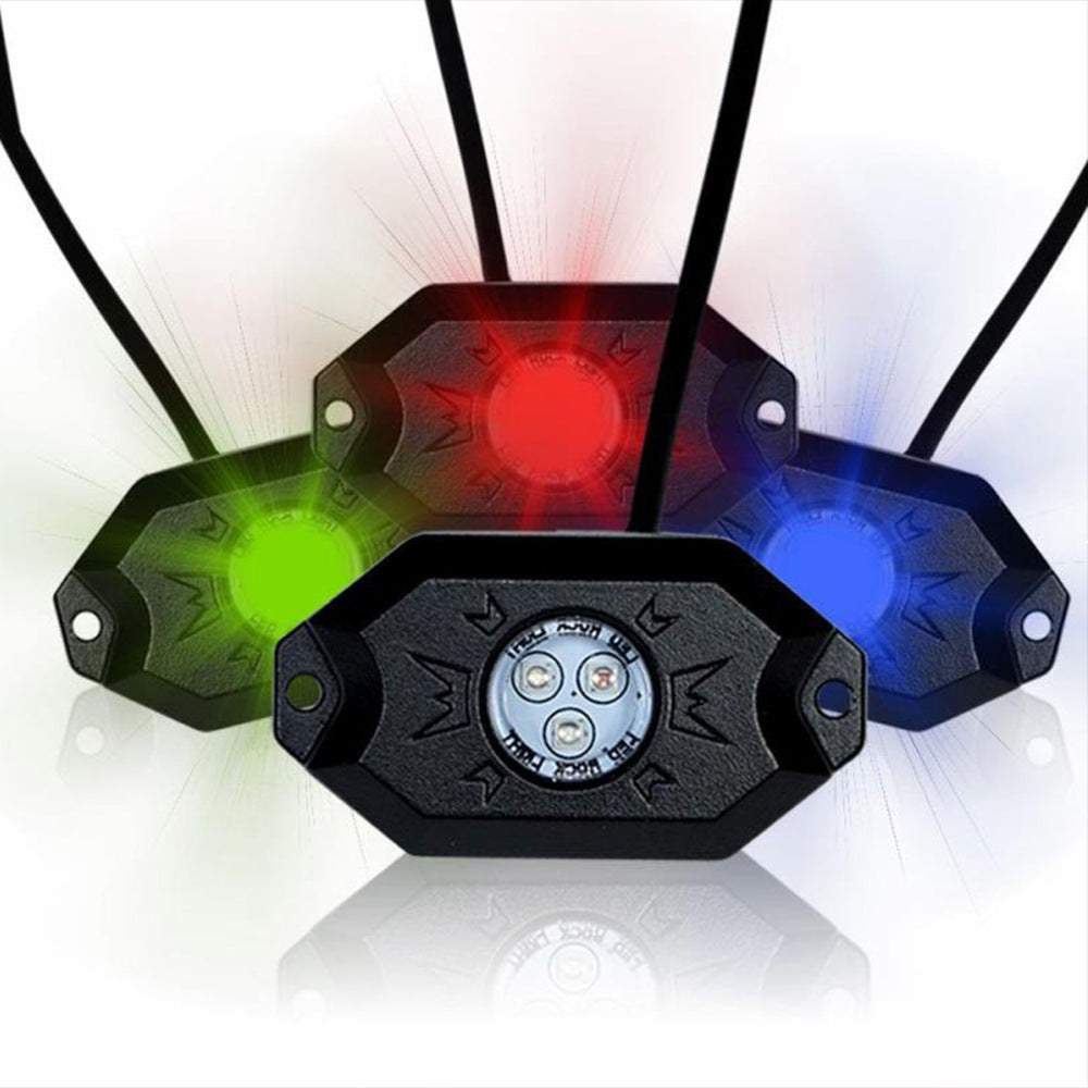 Lumière d'ambiance colorée modifiée à LED pour train de roulement tout-terrain
