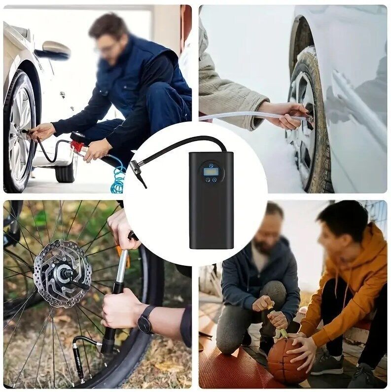 Car Tire Inflator Cordless Digital Display Rechargeable Tire Air Compressor