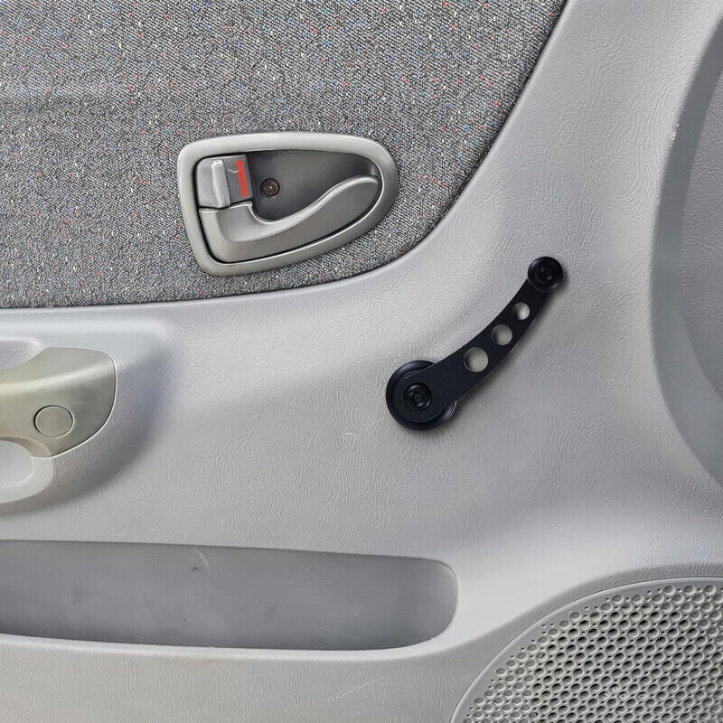Pair Black Car Truck Window Door Winder Riser Crank Handle Riser Alloy Universal