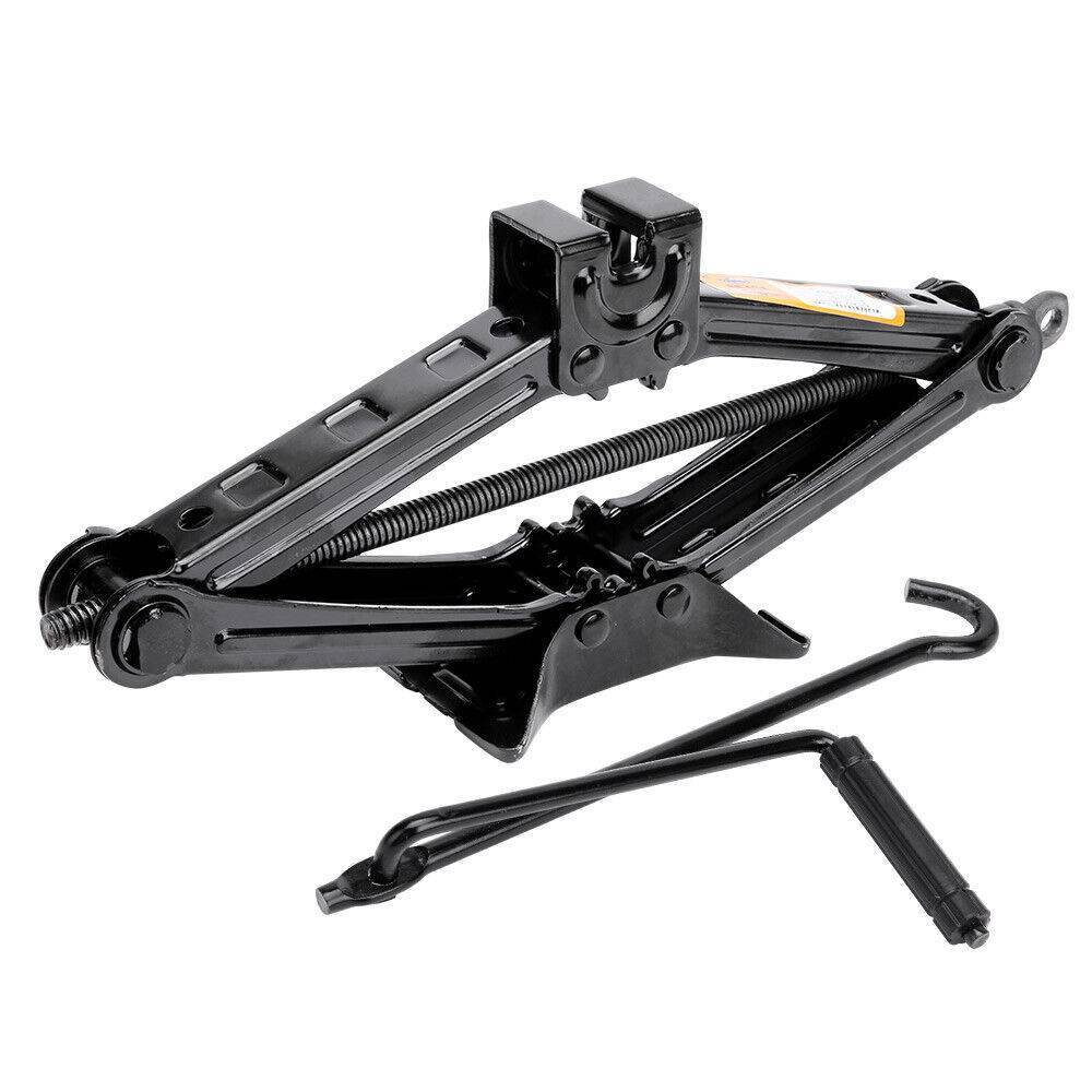 2 Ton Scissor Jack Car Van Wind Up Tyre Lift Handle Emergency Reparing Tool Kit