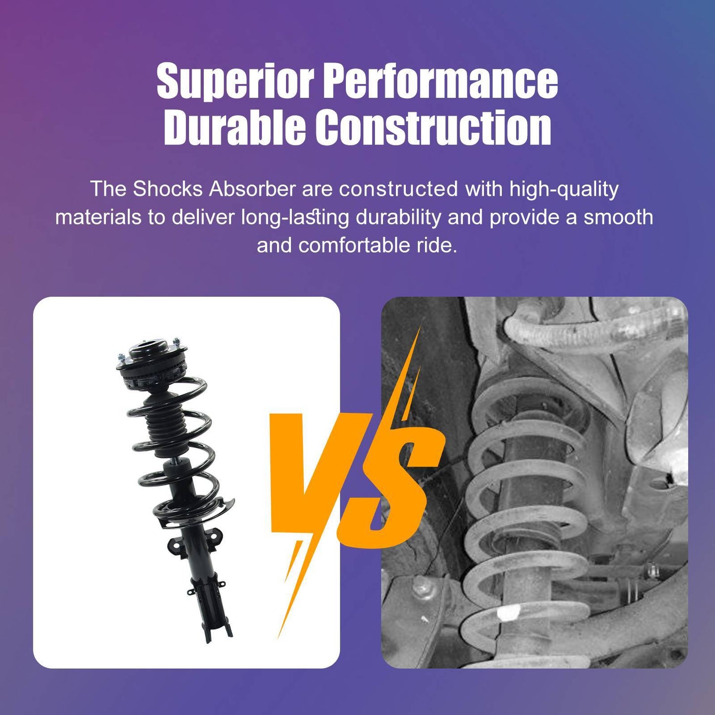 Pair Front Struts W Coil Spring For 2008-2019 Dodge Grand Caravan Town & Country