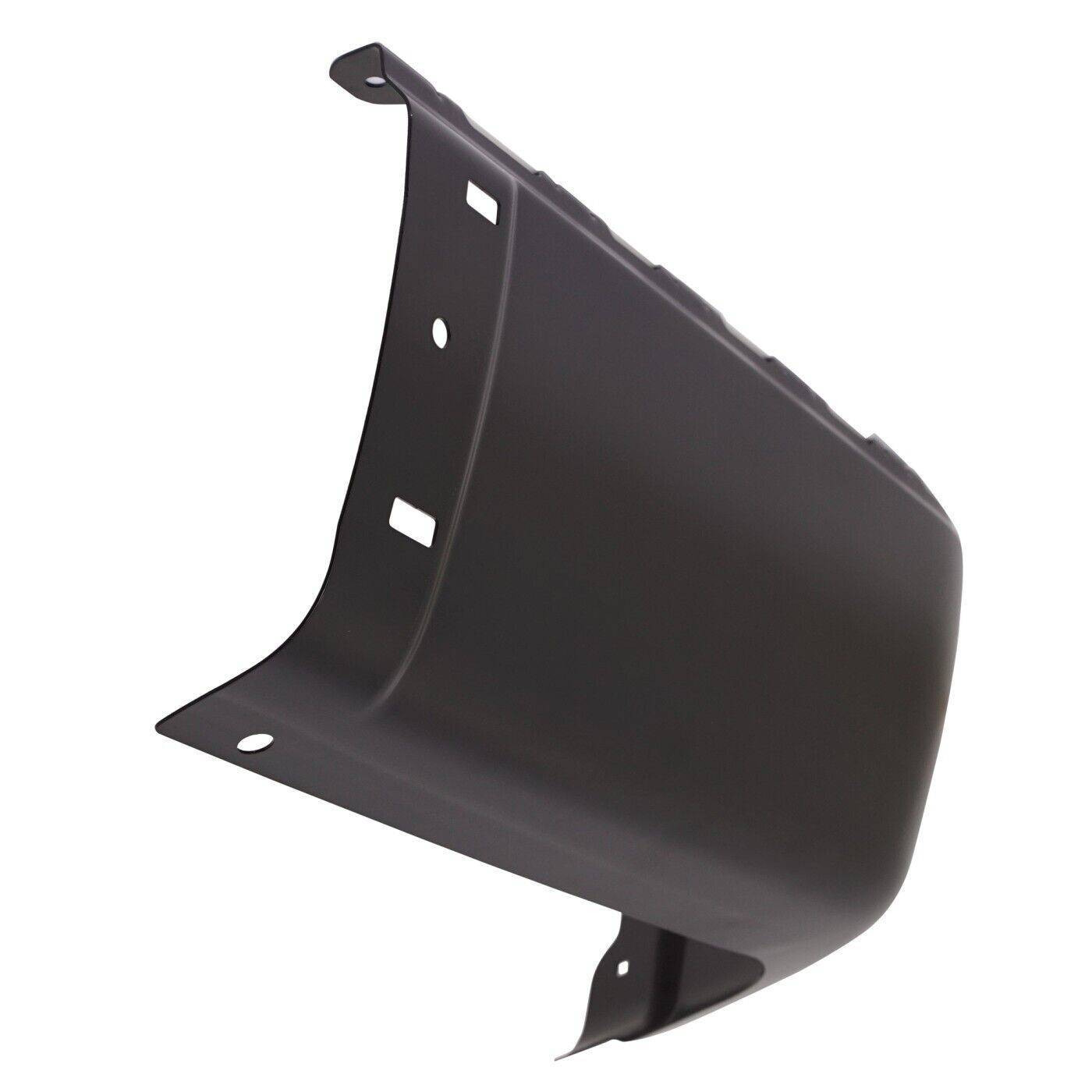 Bumper End Cap For 07-13 Chevrolet Silverado 1500 Rear Right Painted Black Steel