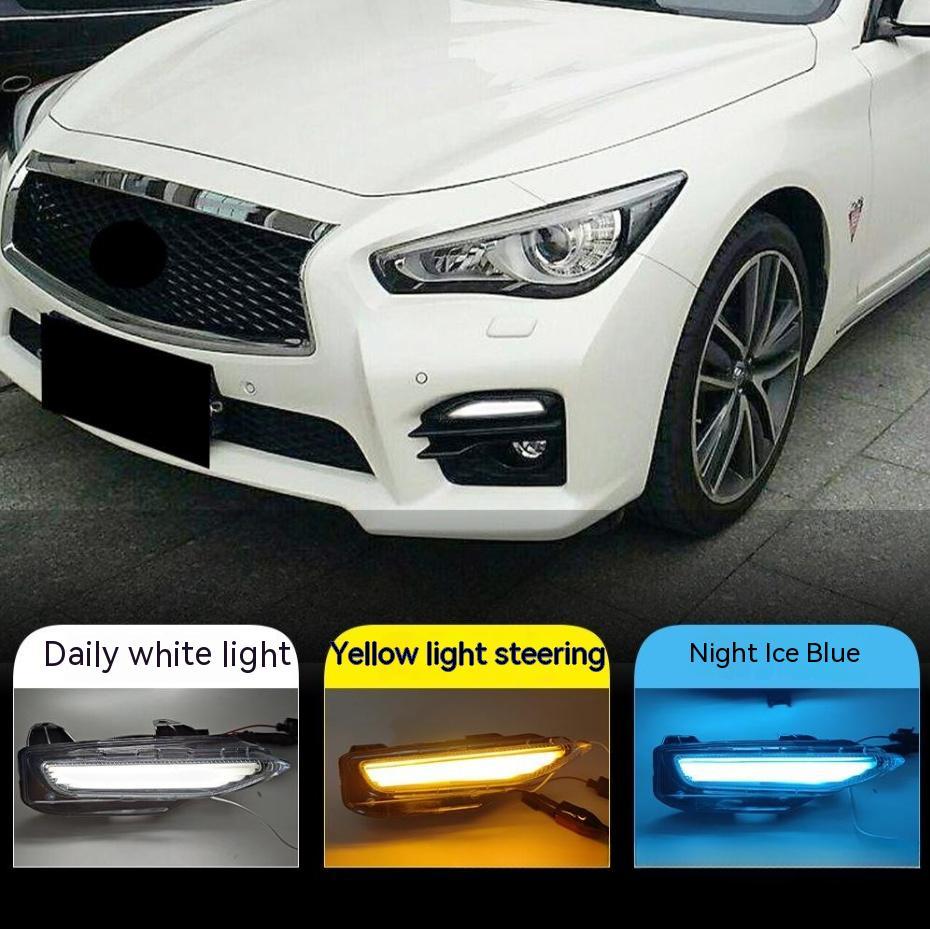 Applicable To Q50 Or Q50L Front Bumper LED Turn Signal Q70 Front Bumper FogDaytime Running Lamp