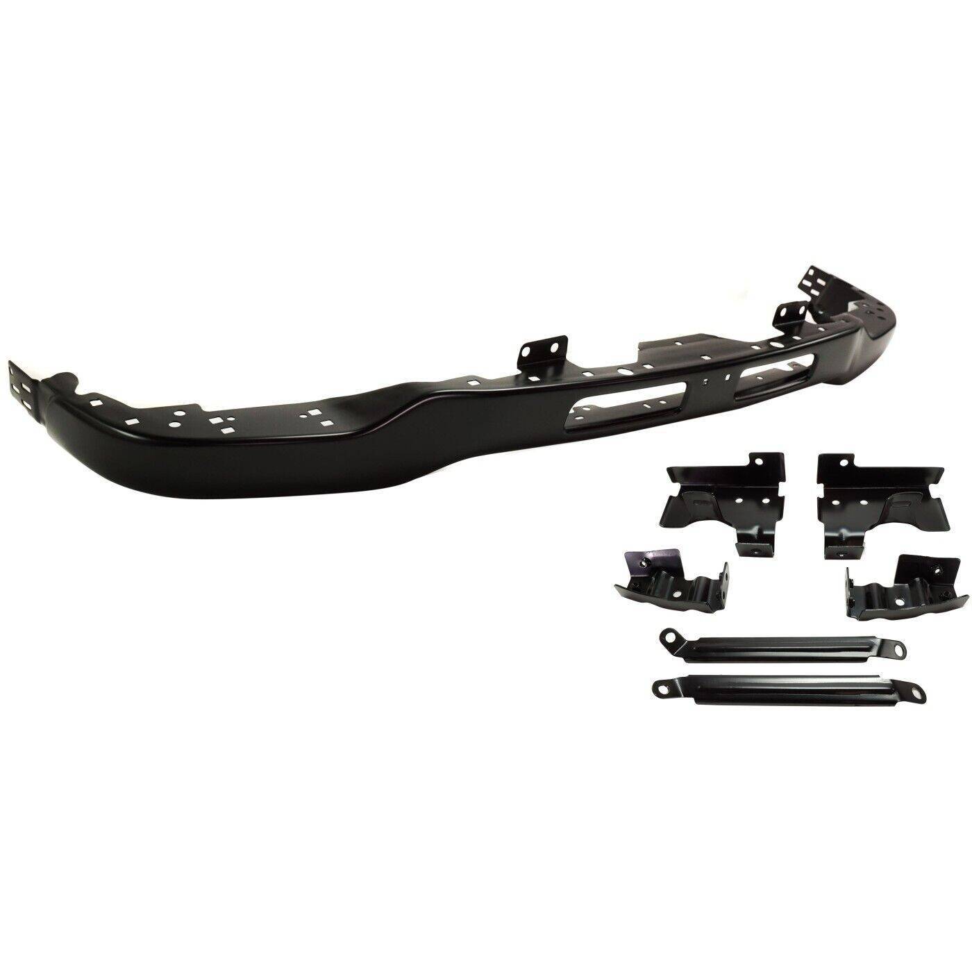 Front Bumper For 2003-2007 GMC Sierra 1500 Painted Black With Bracket GM1002464