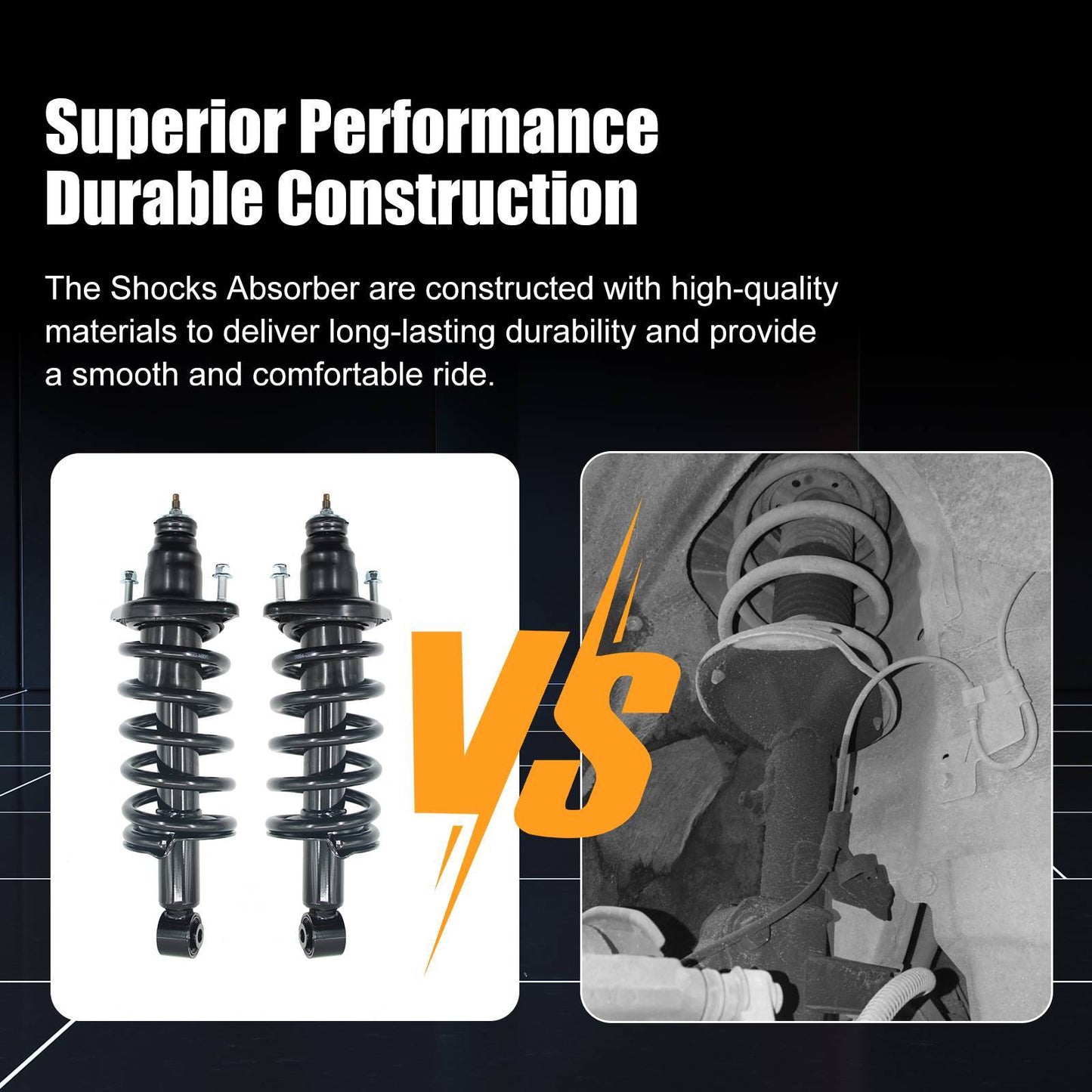 Rear Struts Shock & Coil Springs Kit For 07-2011 CR-V CRV 172497L 172497R