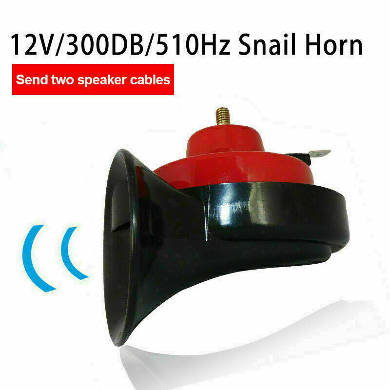 2PCS 12V 300DB Super Horn Snail Waterproof Horn For Motorcycle Truck SUV Boat