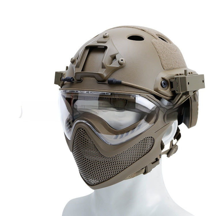 Simple Loading And Unloading Mask Integrated Helmet