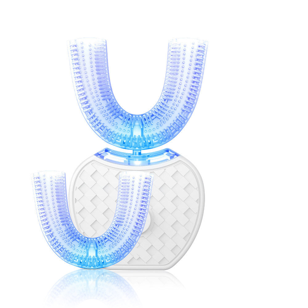 Brosse à dents électrique automatique intelligente à 360 degrés Brosse à dents de type U étanche Blanchiment de la lumière bleue Chargement USB