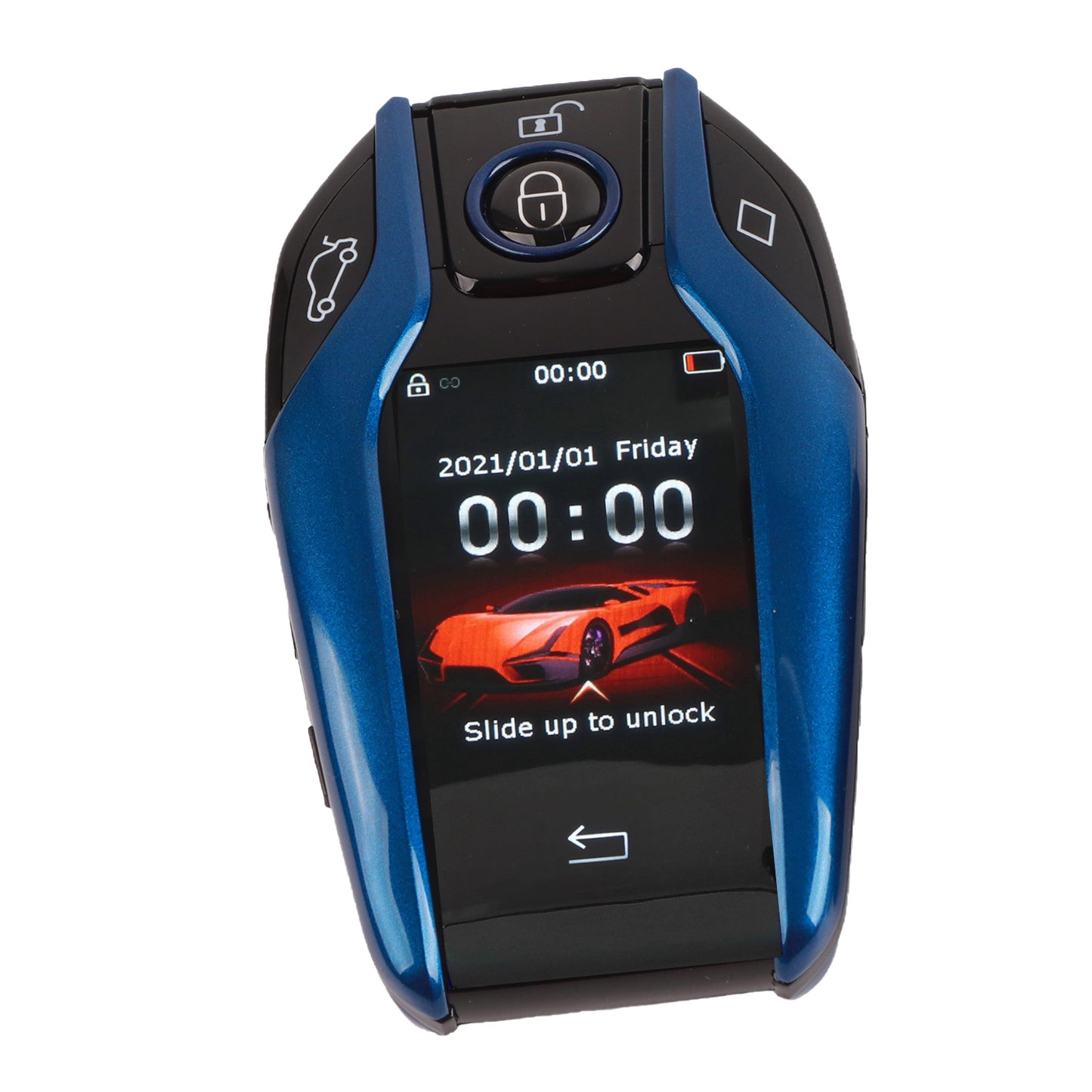 Universal TK800+ LCD Touch Screen Smart Key Remote Keyless Entry for All Start Stop Engine Button Models Blue