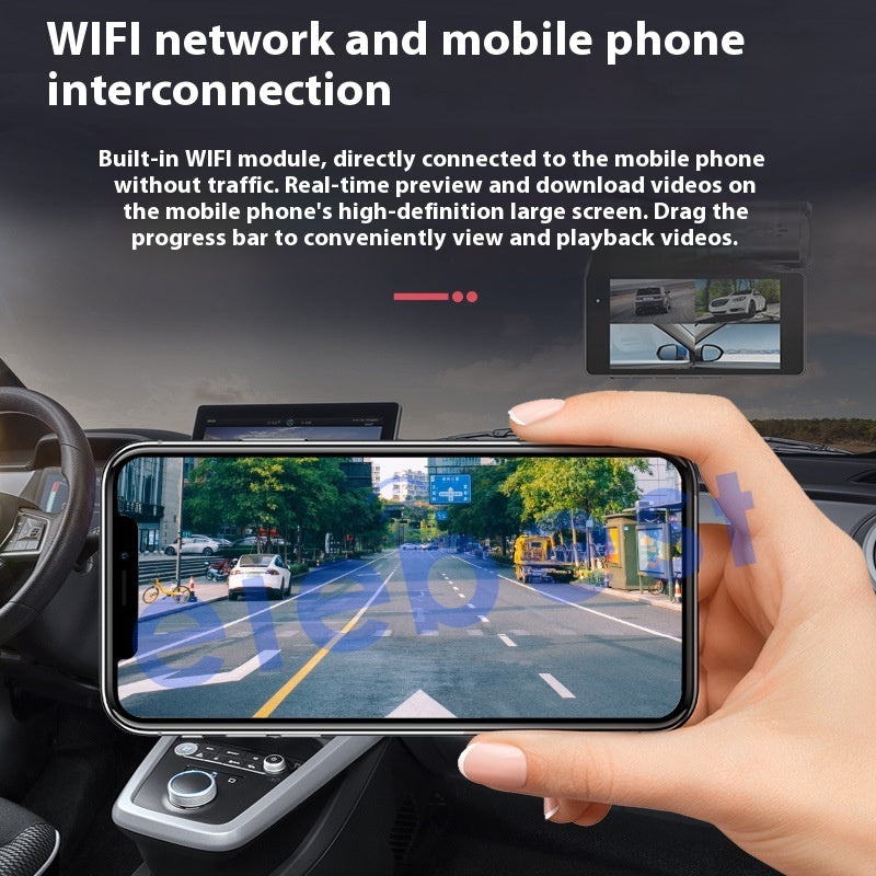 Driving Recorder HD Front And Rear Left And Right Recording Mobile Phone WIFI