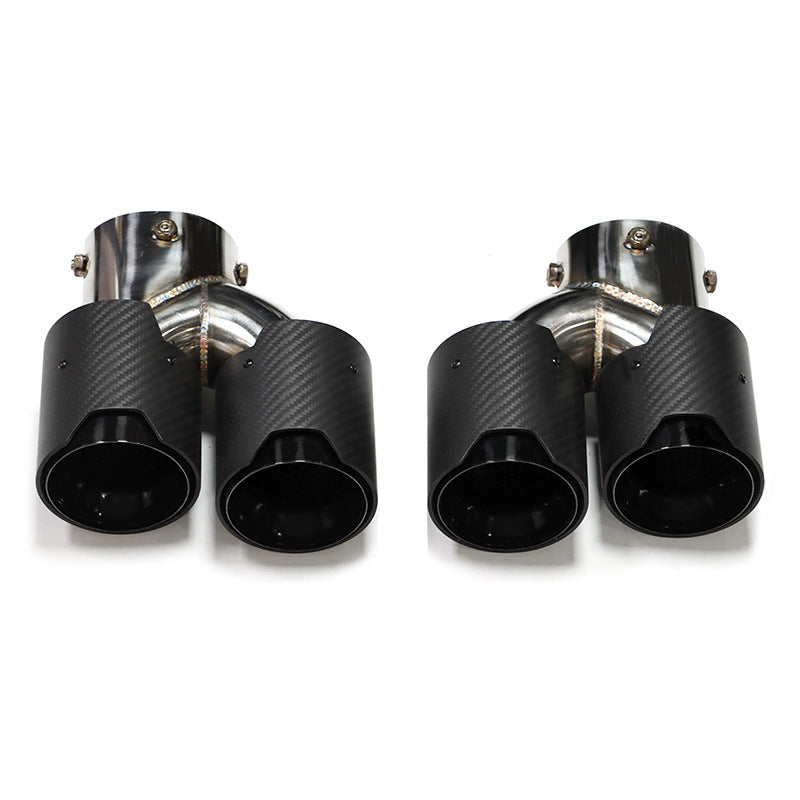 Car Modification Stainless Steel Carbon Fiber Exhaust Pipe