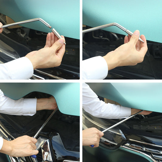 Car Dent Repair Tool Hook Crowbar Three-piece Set