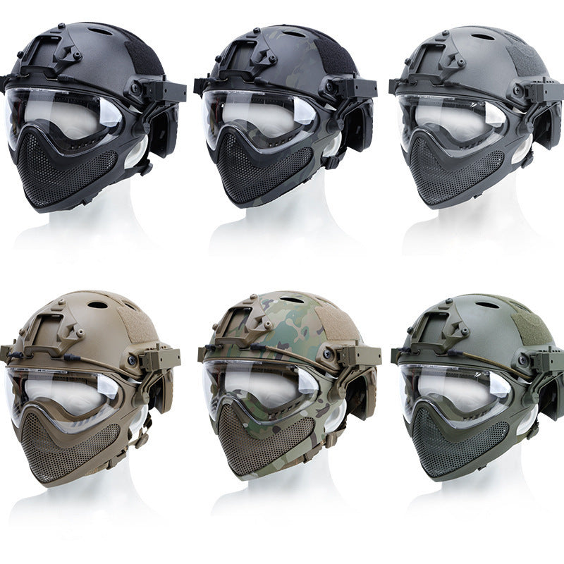 Simple Loading And Unloading Mask Integrated Helmet
