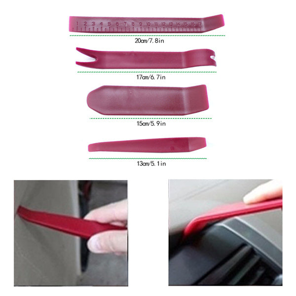 Stainless Steel Car Emergency Key Hook Tool Hook Handle Purple Warp 18 Piece Set Wedge Airbag Wrench Combination Tool