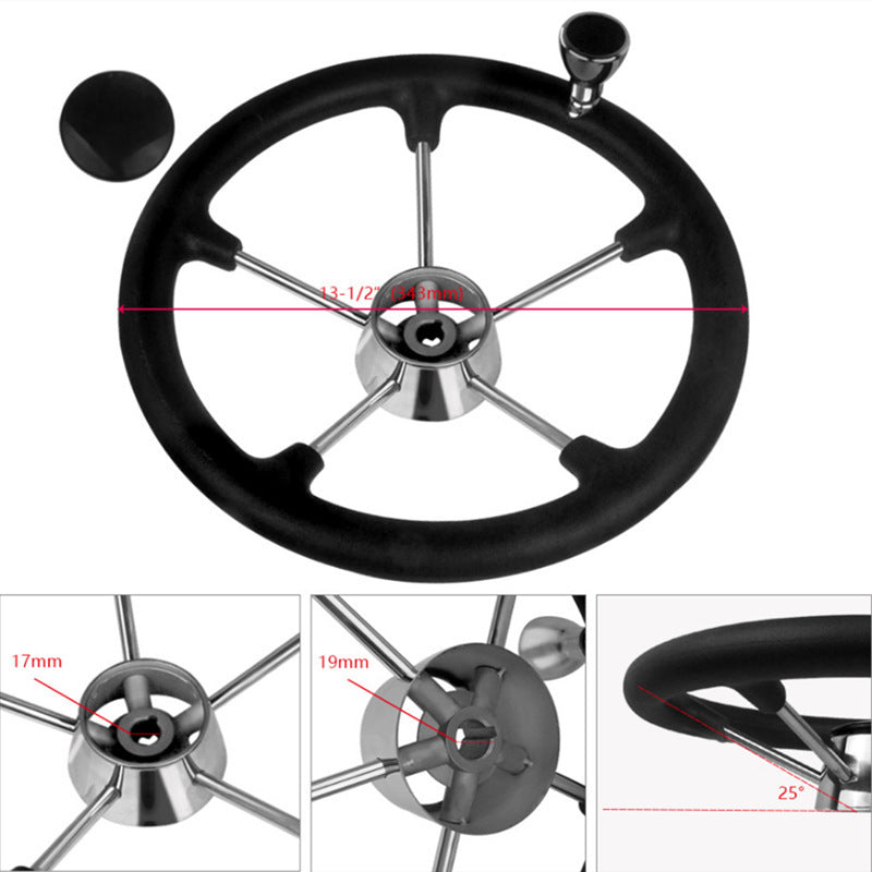 Stainless Steel Marine Steering Wheel Yacht Accessories