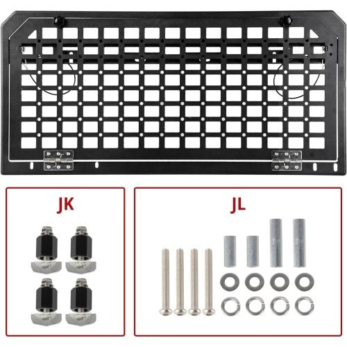 Tailgate Table Foldable Rear Cargo Shelf Compatible With Jeep Wrangler 2007-2018 JK JKU 2018-2022 JL JLU