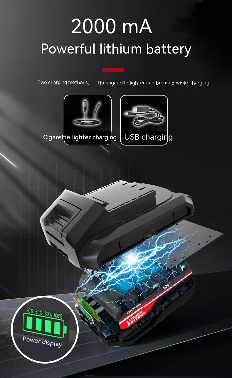 Car Wireless Air Pump Automatic Charging And Parking Portable Tire Air Pump