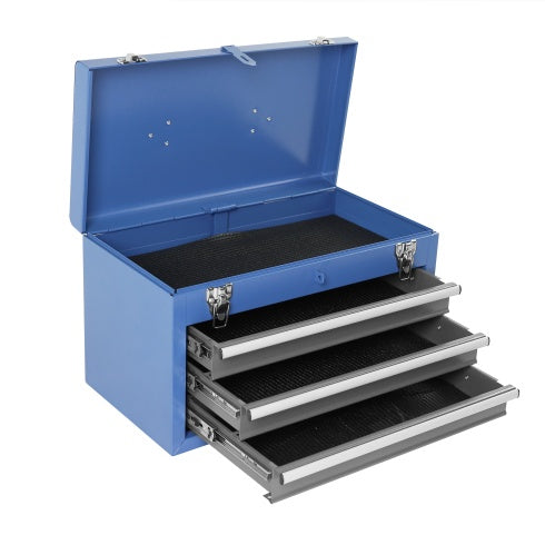 Rolling Garage Workshop Tool Organizer Detachable 3 Drawer Tool Chest With Large Storage Cabinet And Adjustable Shelf