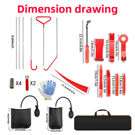 Red Triangle Long U Hook Set-G