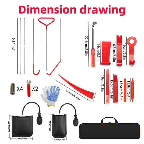 Red Triangle Long U Hook Set-G