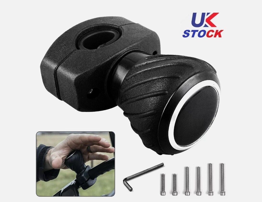 Black Power Steering Wheel Aid Car Truck Lorry Handle Assister Knob Spinner Ball