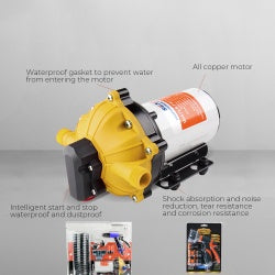 70PSI Deck Washdown Kit For Boat Caravan Yacht Wash 12V 5GPM