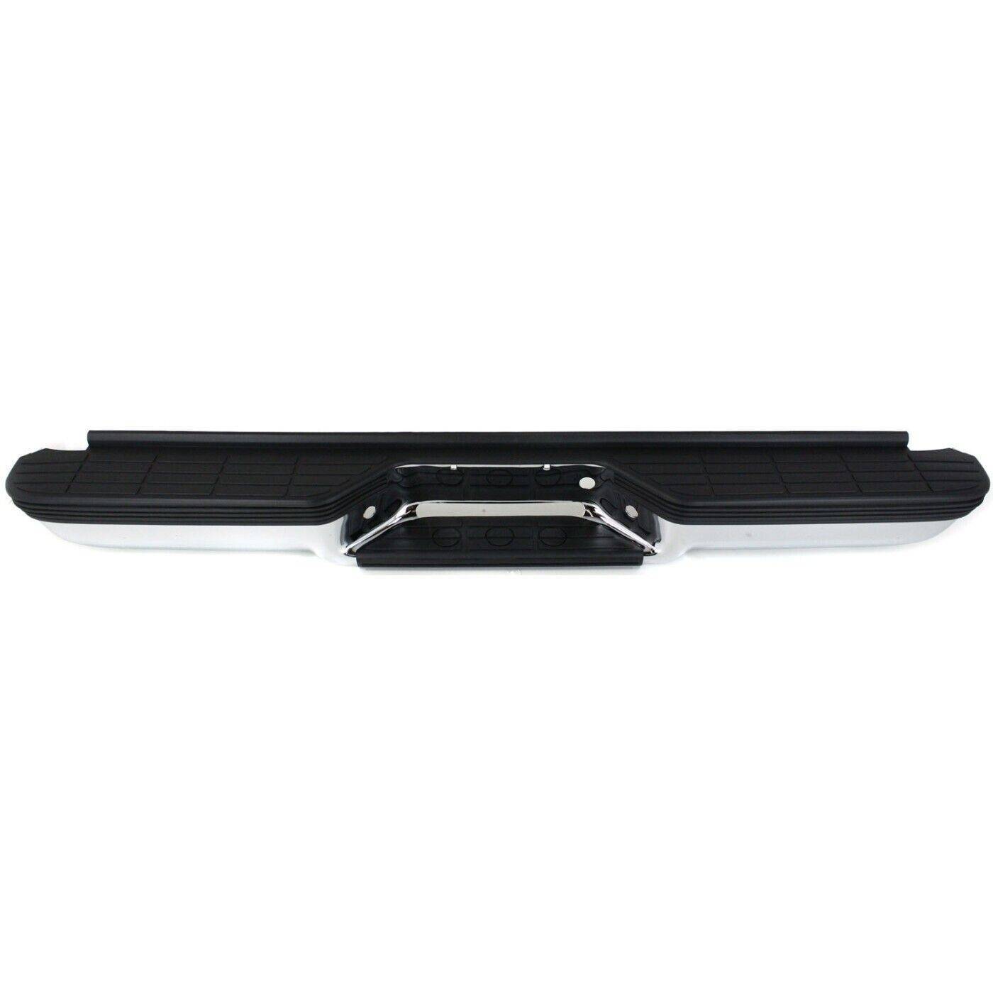 Step Bumper Assembly For 1988-1998 Chevrolet C1500 K1500 Fleetside Chrome Steel