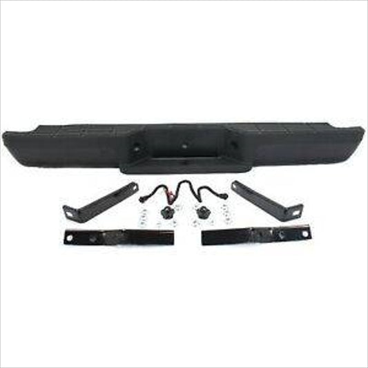 Step Bumper For 1993-2011 Ford Ranger Rear Powdercoat Black Fleetside Styleside