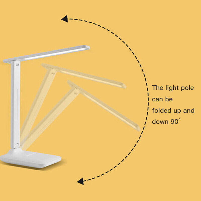 Rechargeable USB Desk Light LED Flexible Touch Bedside Reading Lamp Dimmable UK