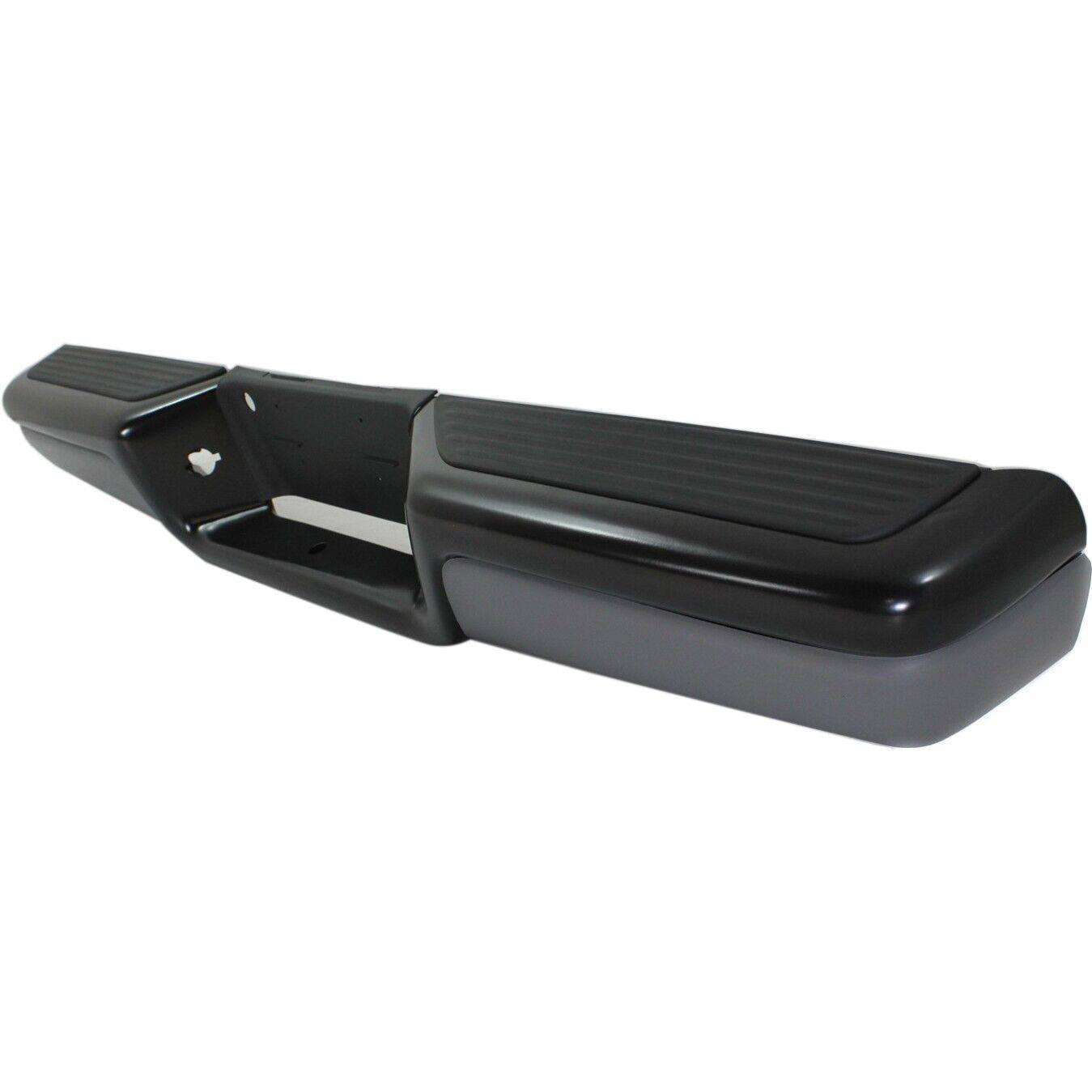 Step Bumper Assembly For 1997-2004 Dodge Dakota Powdercoated Black With Bracket