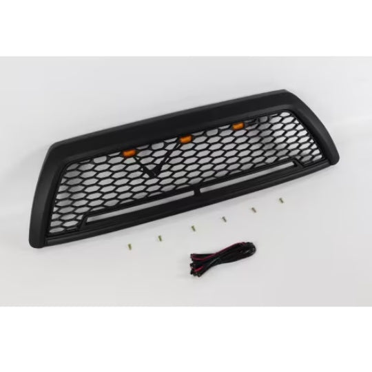 Black Front Grille Fits For 4 Runner 2006-2009 Honeycomb Grill With Light