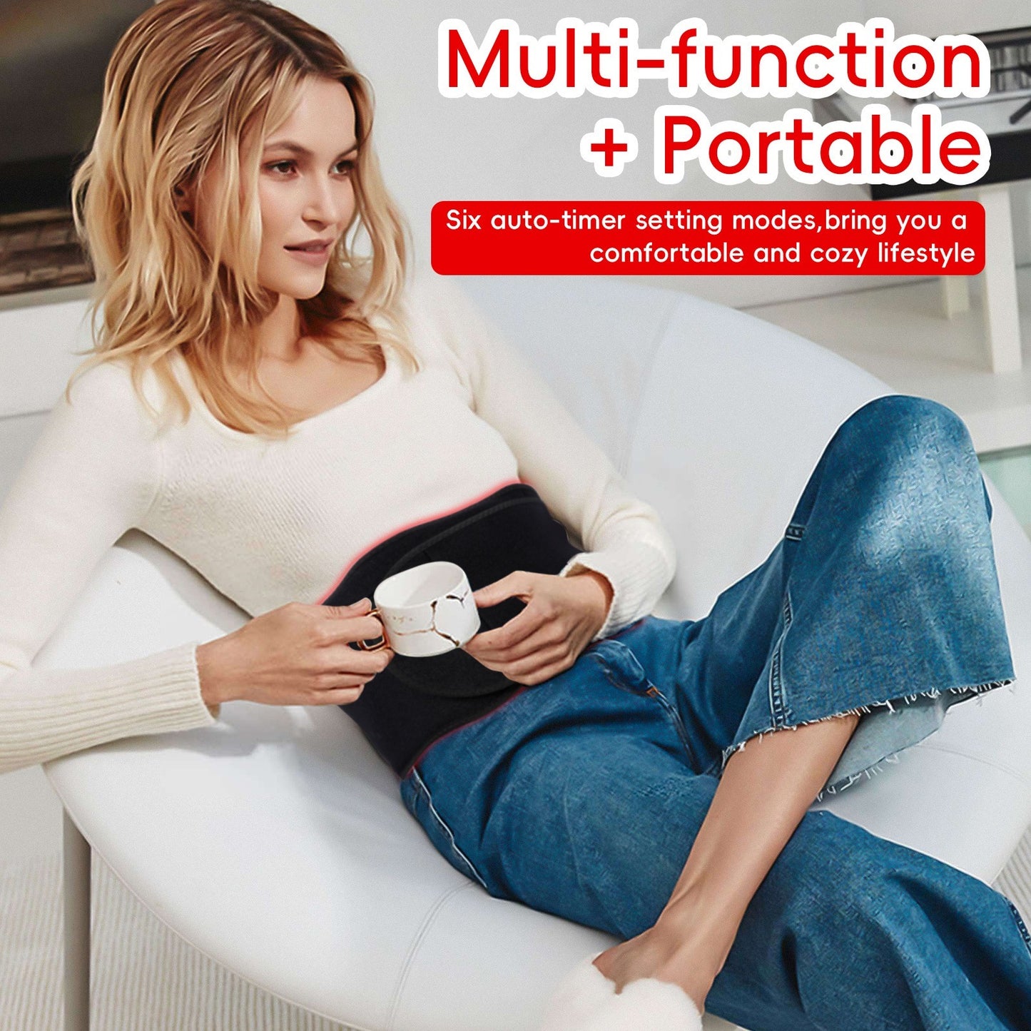 Portable Wearable Red Light Massage Belt