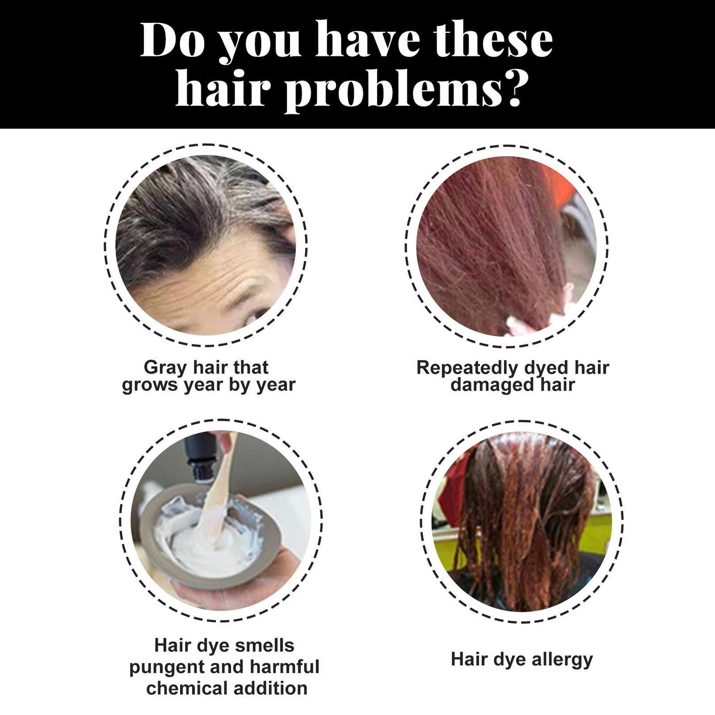 EELHOE Disposable Plant Hair Salon Root Touch Up Hair Chalk Hair Dye Pen For Roots, Haircolor Touch-Up Stick To Cover Gray Hair Root For Man And Women