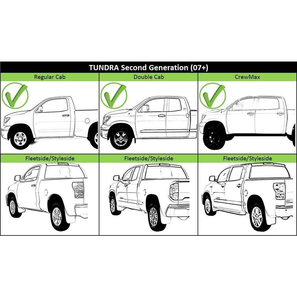 Step Bumper For 2007-13 Tundra Fleetside With Rock Warrior Pkg Black Rear