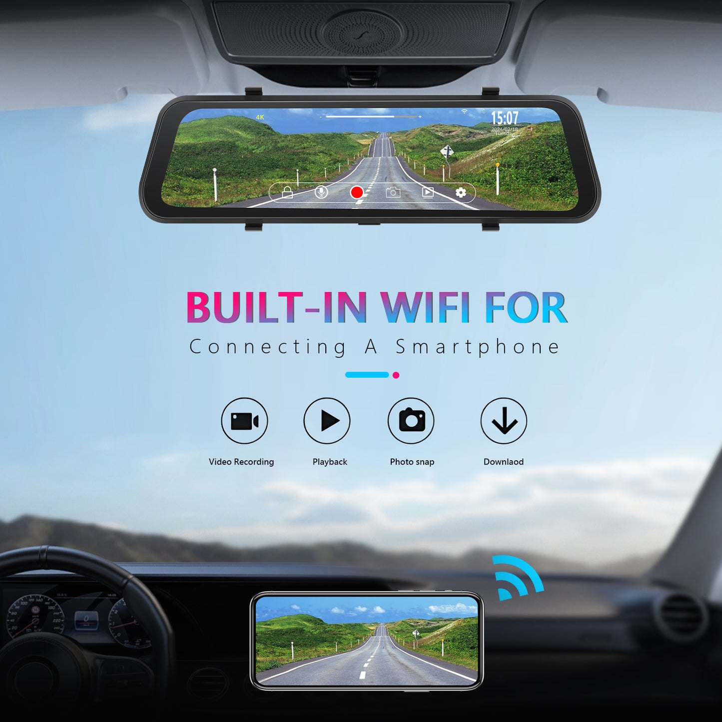 Streaming Media Touch HD Caméra frontale intégréeRésolution vidéo 4KRétroviseur
