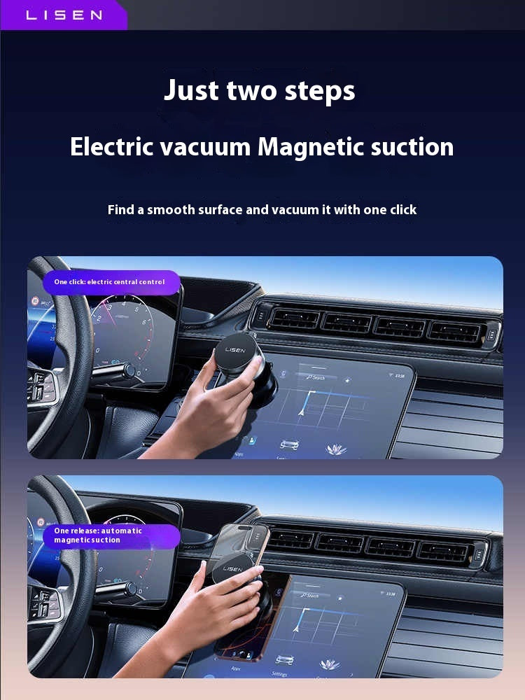 Electric Vacuum Vehicle Navigation Magnetic Phone Holder